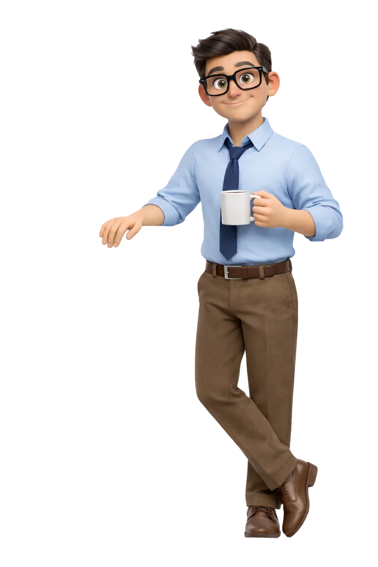 Confident professional with organized document workflow